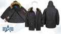 Куртка аляска N-3B Parka Black Alpha MJN31000B