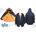 Куртка аляска N-3B Parka Slim Fit Replica Blue/Orange Alpha MJN31210RBO Куртка аляска N-3B Parka Slim Fit Replica Blue/Orange Alpha MJN31210RBO
